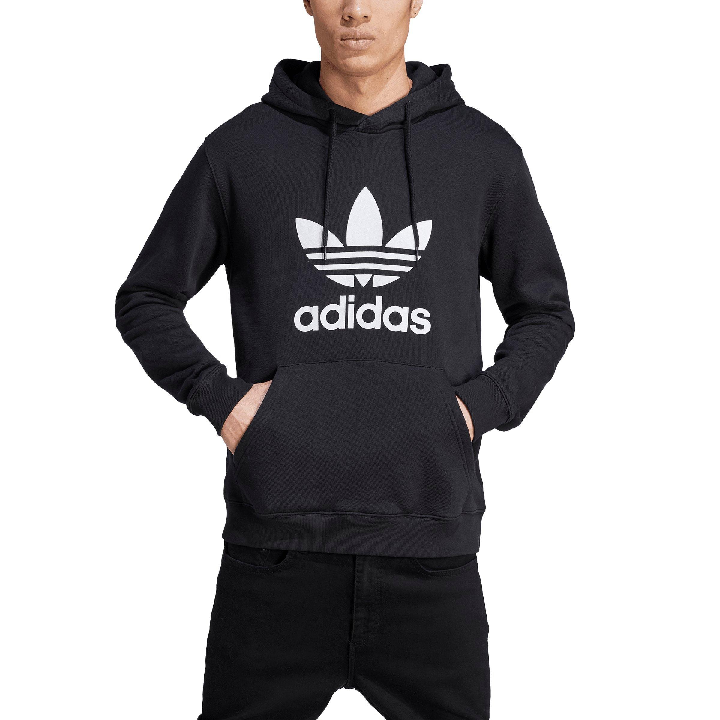 adidas Originals Men's Adicolor Classics Trefoil Heritage Hoodie-Black